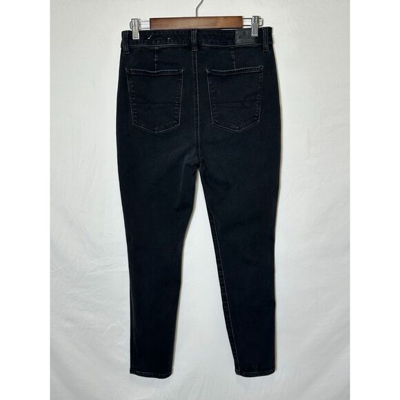 American Eagle Outfitters Women's The Dream Jean Button Fly Black Jeans Size 10S - Picture 3 of 4